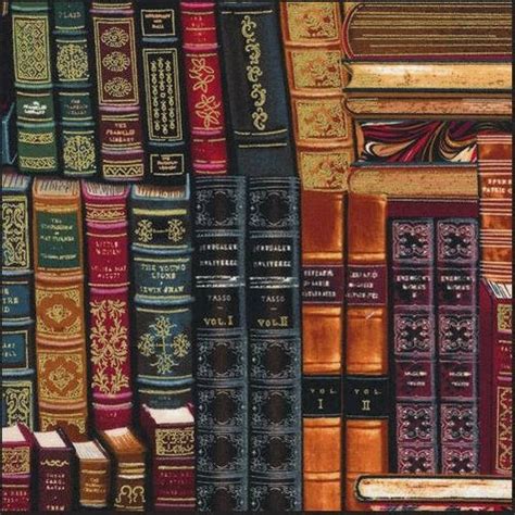 Timeless Treasures~Library~Stacked Books w/ 